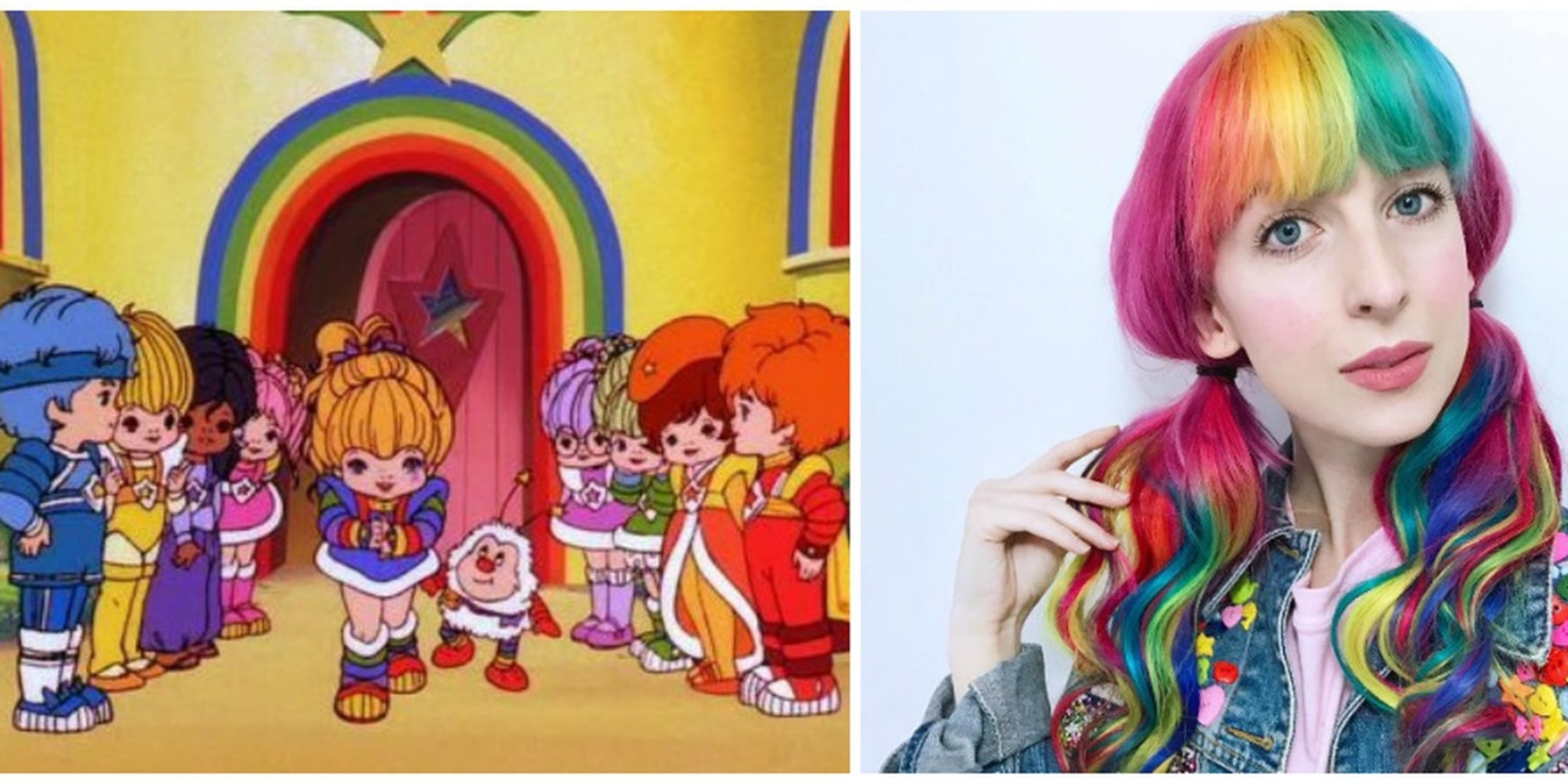 Move Over Rainbow Bright! Lisa Frank Hair Is An 80's/90's Trend Revival