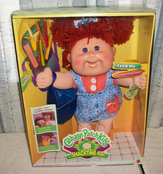 cabbage patch doll eating hair