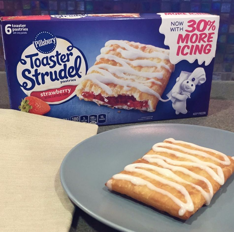 2. Eating a Toaster Strudel for breakfast.
