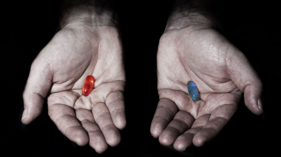 the matrix red pill and blue pill